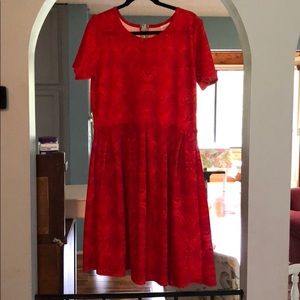2XL red Amelia dress